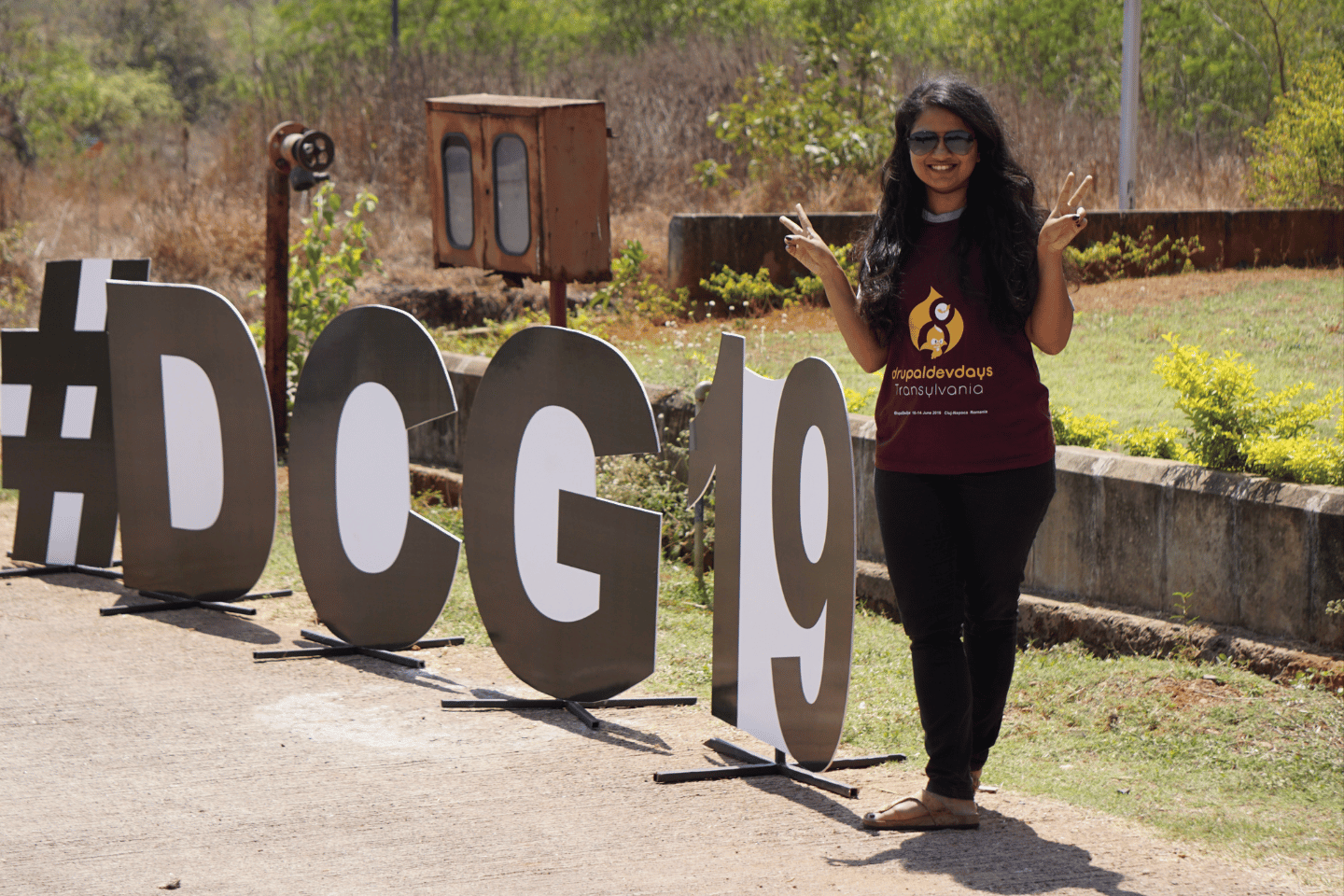 Surabhi attending DrupalCamp Goa 2019 event.