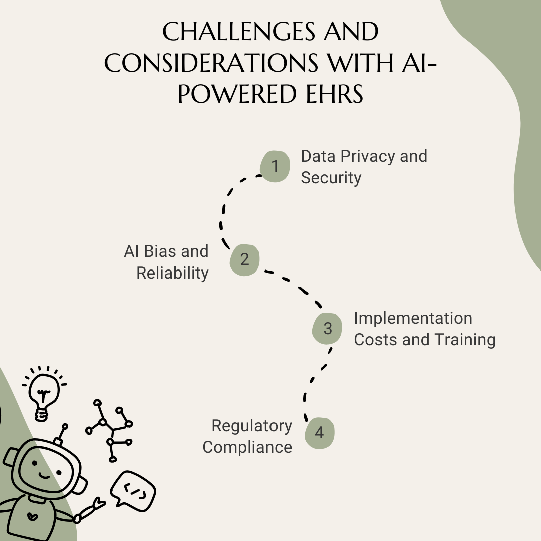 Key Challenges and Considerations for Implementing AI-Enhanced EHRs