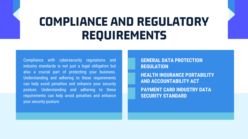 compliance and regulatory requirements