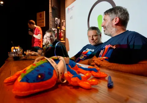 John Cook in the judging panel-DrupalCon Lille 2023-Trivia night