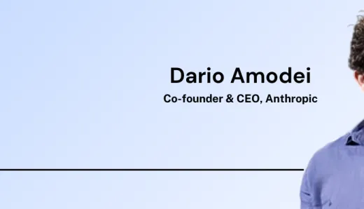 Dario Amodei, Co-founder & CEO of Anthropic, discussing his journey in AI and commitment to ethical and responsible AI development.