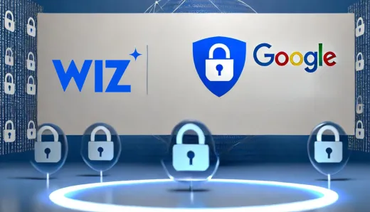 Google in advanced talks to acquire cybersecurity startup Wiz for $23 billion. Image shows Wiz and Google logos with security icons, highlighting the significance of the deal.