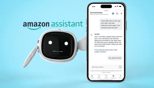 Amazon’s AI tool Amelia assists third-party sellers with account management and inventory tracking.