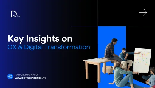 It shows the key insights on CX and Digital transformation.